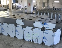 室內方形分類垃圾箱工廠生產圖